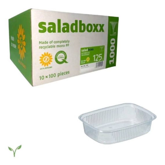 Saladboxx Rechthoek 125cc 10x100st